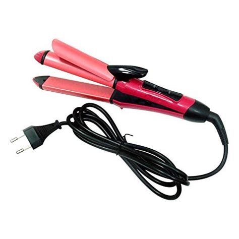 Nirvani NHC-2009 2 In 1 Hair Straightener And Curler, Professional use ...
