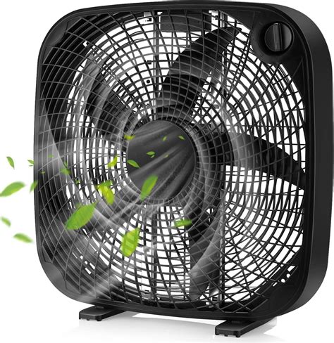 Tangkula 3-Speed Box Fan, 20 inch Floor Fan for India | Ubuy