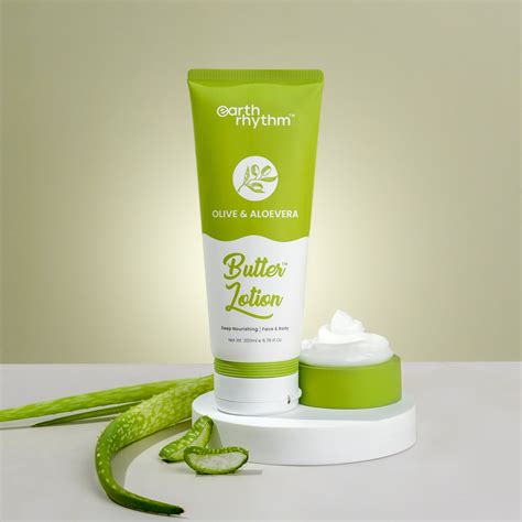Olive & Aloe Vera Body Butter Lotion | Earth Rhythm