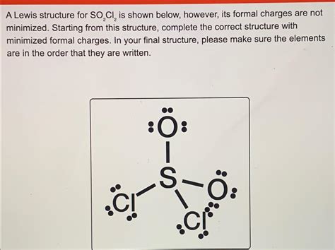 So2cl2 Lewis Structure