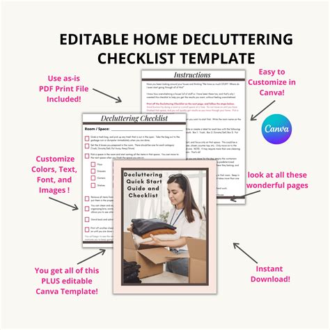 Image result for Decluttering Checklist Free Printable
