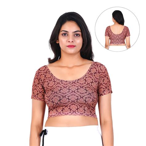 Printed Designer Readymade Cap Sleeve Blouses – Gymmer