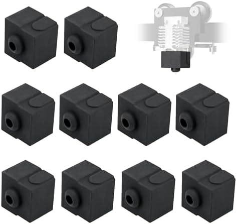 Ender 3 V3 SE Silicone Sock Black 10Pieces Heater Block Silicone Cover ...