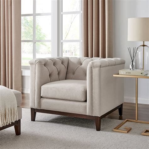 Javier Chesterfield Armchair - Stone – LivIn Styles