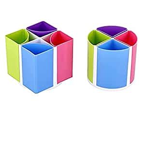 UmI. Plastic Desk Organizer Stationery Storage Stand And Pen-Pencil ...