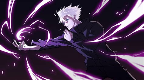 Satoru Gojo Hollow Purple from Jujutsu Kaisen Anime Wallpaper 4k for ...