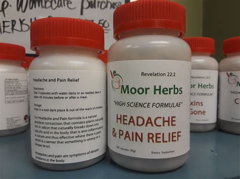 Headache & Pain Relief | Moor Herbs - headache and pain relief