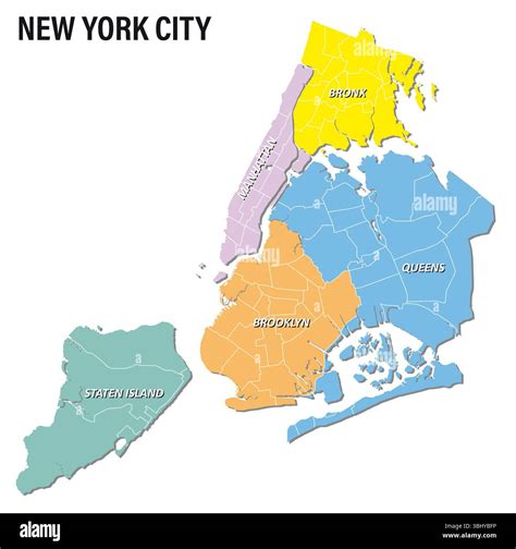 Manhattan island map hi-res stock photography and images - Alamy