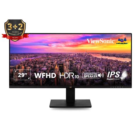 ViewSonic 29 Inch Ultra-Wide Monitor SuperClear IPS, WFHD 2560x1080 ...