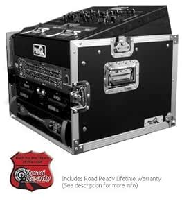 Road Ready RRM6U 10U Slant Mixer Rack/6U Vertical Rack System : Amazon ...