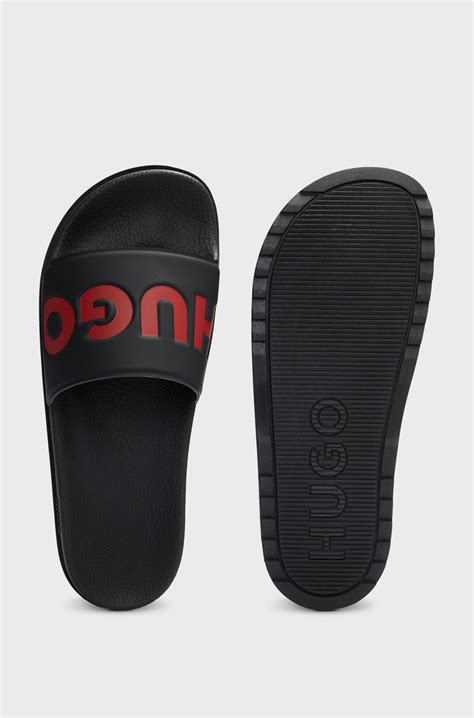 HUGO - Slides with logo strap