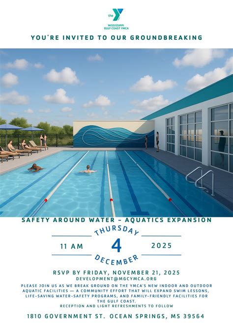 Groundbreaking Ceremony MS Gulf Coast YMCA Aquatics Expansion at ...