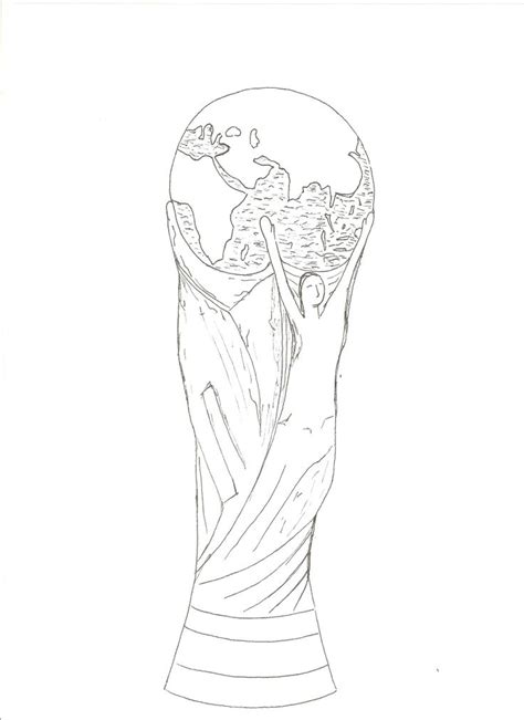 World Cup Trophy Drawing 的图像结果