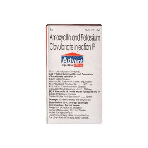 Advent 600mg Dry Vial Of 1 Powder For Injection: Uses, Side Effects ...