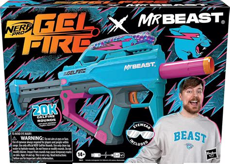 Buy Nerf Pro Gelfire X MrBeast Full Auto Blaster & 20,000 Gelfire ...
