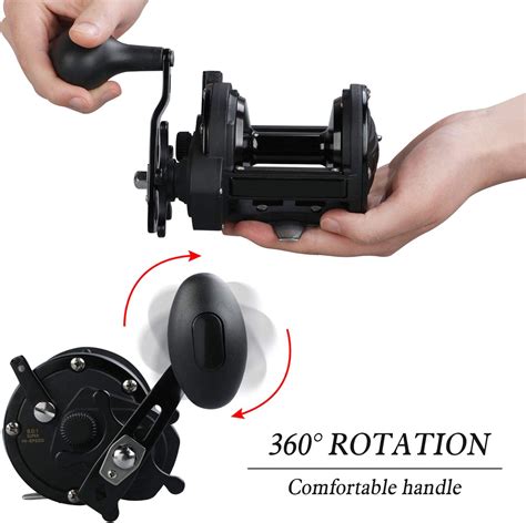 Conventional Reel Trolling Fishing Reel Powerful Drag Fishing Reel ...