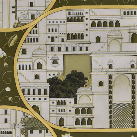 Temple Map with Lotuses – Artisera