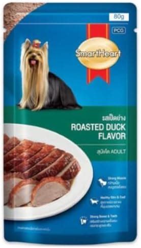 Smart Heart Roasted Duck in Gravy Pouch Wet Food for Puppy and Dogs 80G ...