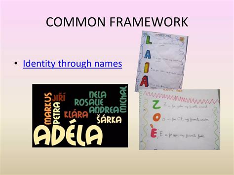 Identity through names project, young children | PPTX