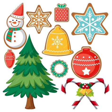 Premium Vector | Set of christmas element