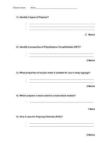 Image result for Polymers and Plastics Lesson Proper
