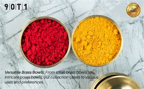Buy 90T1 - Brass Bowls for Pooja - Small Brass Katori - Brass Tilka ...