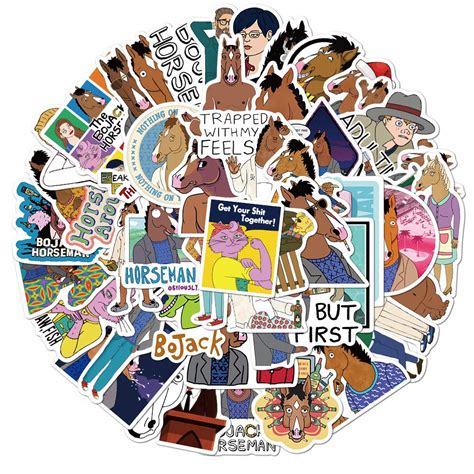 BoJack Horseman Stickers for Laptop Phone, Waterproof Vinyl Decal for ...