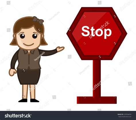Image result for Stop Sign Cartoon