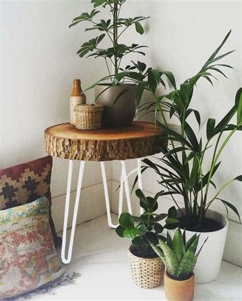 FABWUD Sheesham Wood Small End Table/Side Table/Plant Stand/Round Stool ...