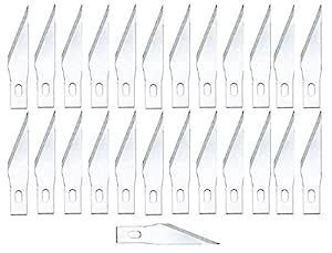 Chrome Detail Knife Replacement Interchangeable Blades - Pack of 25 ...