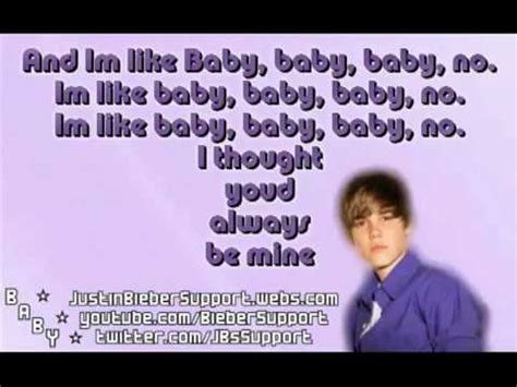 Justin Bieber - Baby - Full - LYRICS ON SCREEN - HQ ( ft. Ludacris ...