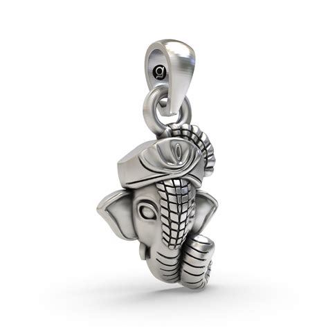 Ganesha Face 925 Silver Pendant – Lord Ganpati Jewelry for Wisdom & Bl ...