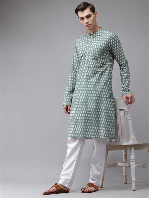 Handcrafted Block Printed Sustainable Straight Kurta with Pyjama – See ...