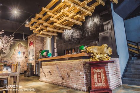 火锅餐厅收银台设计 – 设计本装修效果图