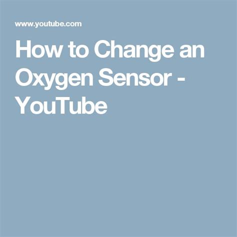 Image result for Changing O2 Sensor