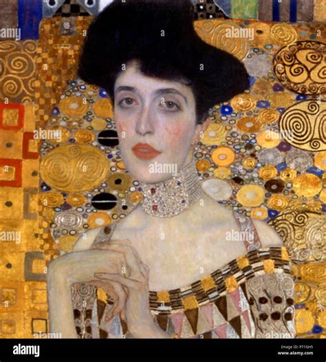 English: Detail of the face of Adele Bloch-Bauer from Portrait of Adele Bloch-Bauer I . 1907 5 ...