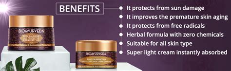 BIOAYURVEDA Rose Calamine Sun Protective Face Cream with Spf 60, Broad ...