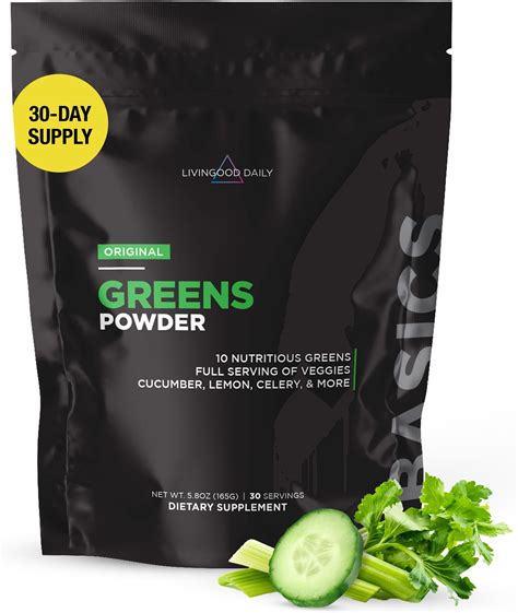 Amazon.com: Livingood Daily Greens Powder (Original) - Green Juice Powder Supplement with ...