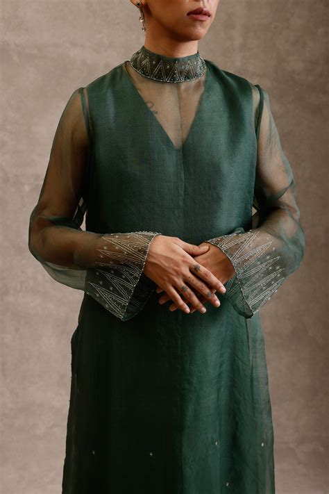 Chokhi Chorri - Eka Green Kurta Set - Elahe