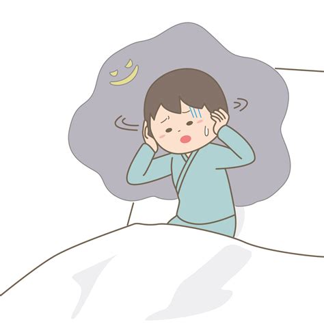 幻覚症状に悩んでいる患者さんのイラスト🎨【フリー素材】｜看護roo![カンゴルー]