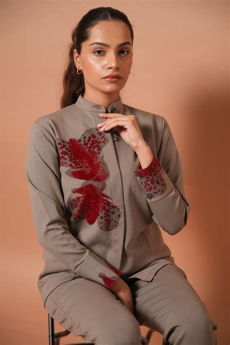 Muted Rose Statement Co-ord Set – Goldden Hour
