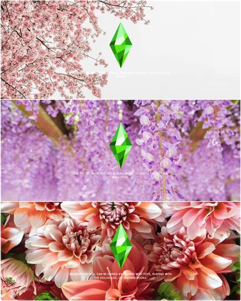 Image result for Sims 4 Loading Screen Pink Tree Cartoon