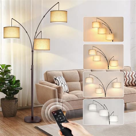 OUTON Floor Lamp with Remote Control, Modern Bright Lamps for Living ...
