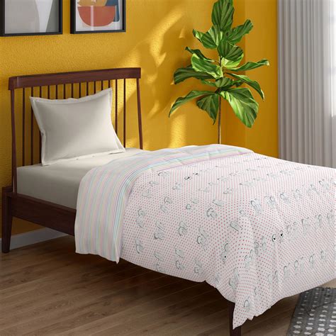 Buy PORTICO Happiness Is Cotton Printed Single Comforter from Portico ...