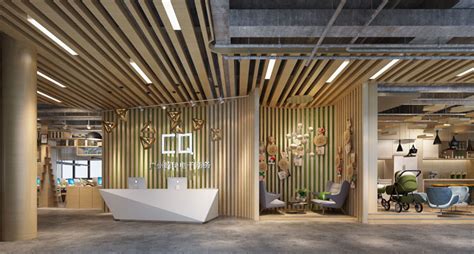 1000平方工业风办公室装修设计案例效果图_岚禾办公空间设计