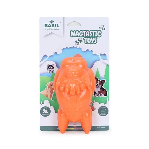 Basil Squeaky Lion TPR Chew Toy for Dogs and Puppies