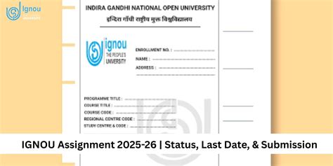 Image result for IGNOU Assignment Date