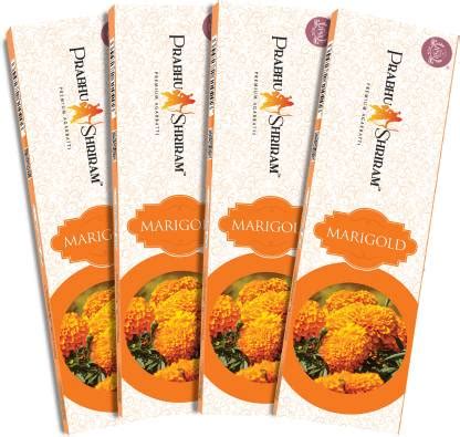 PRABHU SHRIRAM Marigold-Genda phool Incense Sticks Agarbatti 100% ...