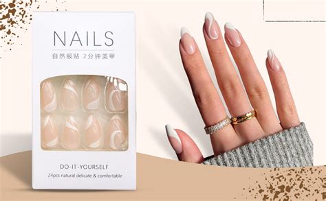 Buy Homeaura 24-Piece Reusable Fake Nail Set - Artificial Nails ...