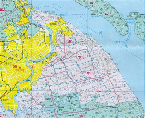 浦东新区高清电子地图